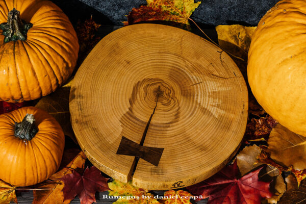 STANDER /PLATOU lemn masiv FRASIN NUC