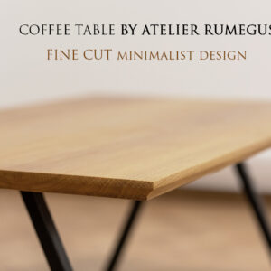 OAK COFFEE TABLE lemn masiv STEJAR O piesă de mobilier perfectă pentru spațiul tău preferat, cu un DESIGN CHIC și tăietură UNICĂ, elegantă prin minimalismul său și geometria perfectă. Blatul este din STEJAR masiv, cu tăietură neconvențională, cu un design diferit și surprinzător. Dacă îți dorești o măsuță de cafea UNICAT, atunci OAK COFFEE TABLE lemn masiv STEJAR este pentru tine. Picioarele sunt construite din fier, detașabile, pentru o manevrare corespunzătoare în timpul transportului sau pentru a te ajuta să o depozitezi cât mai facil.