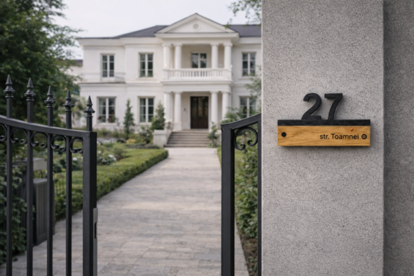 Plăcuțe stradale număr casă lemn masiv