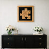 Tablou decorativ puzzle personalizat stejar masiv