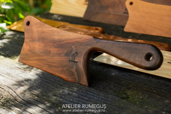 Cutit tocat vinete tocator lemn masiv