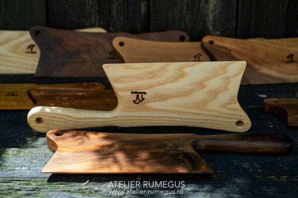 Cutit tocat vinete tocator lemn masiv