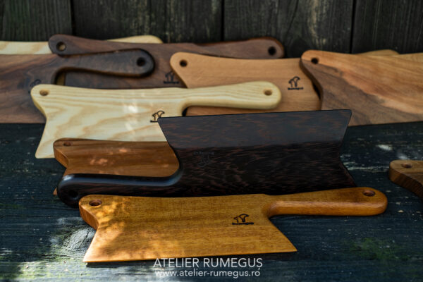 Cutit tocat vinete tocator lemn masiv