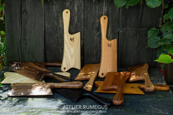 Cutit tocat vinete tocator lemn masiv