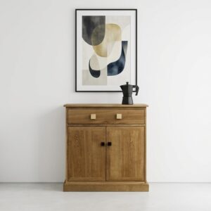 Dulapior lemn masiv stejar design minimalist